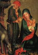 MASTER Bertram Rest on the Flight to Egypt, panel from Grabow Altarpiece g oil on canvas